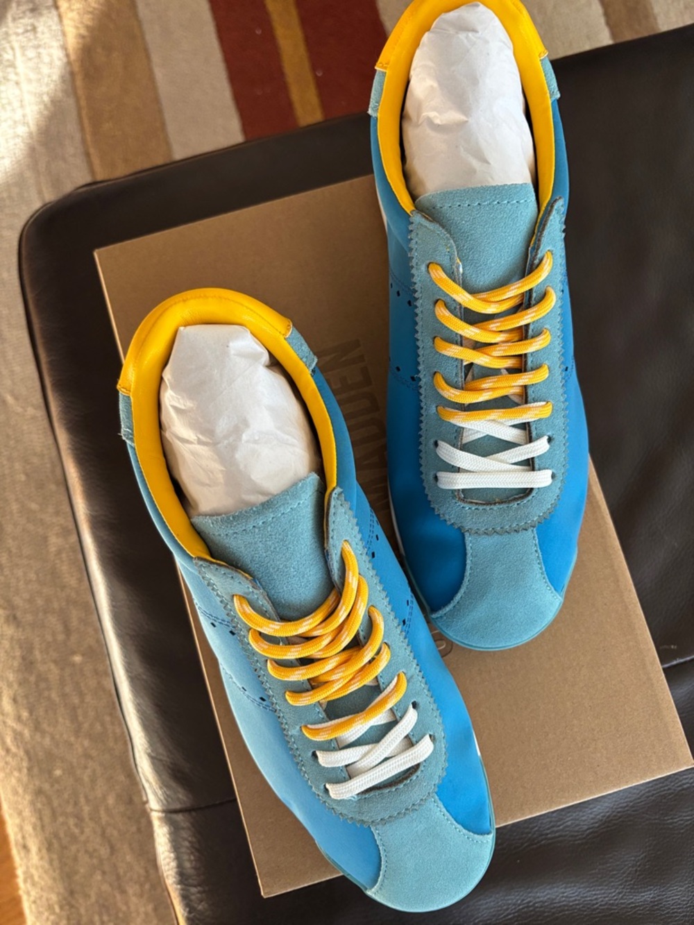 Steve Madden Blue and Yellow Women's Sneakers